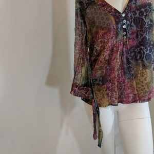 Coldwater Creek Tops - Coldwater Creek Breezy Boho Silk Smock Top SZ Sm Coldwater Creek Tops - Coldwater Creek Breezy Boho Silk Smock Top SZ Sm